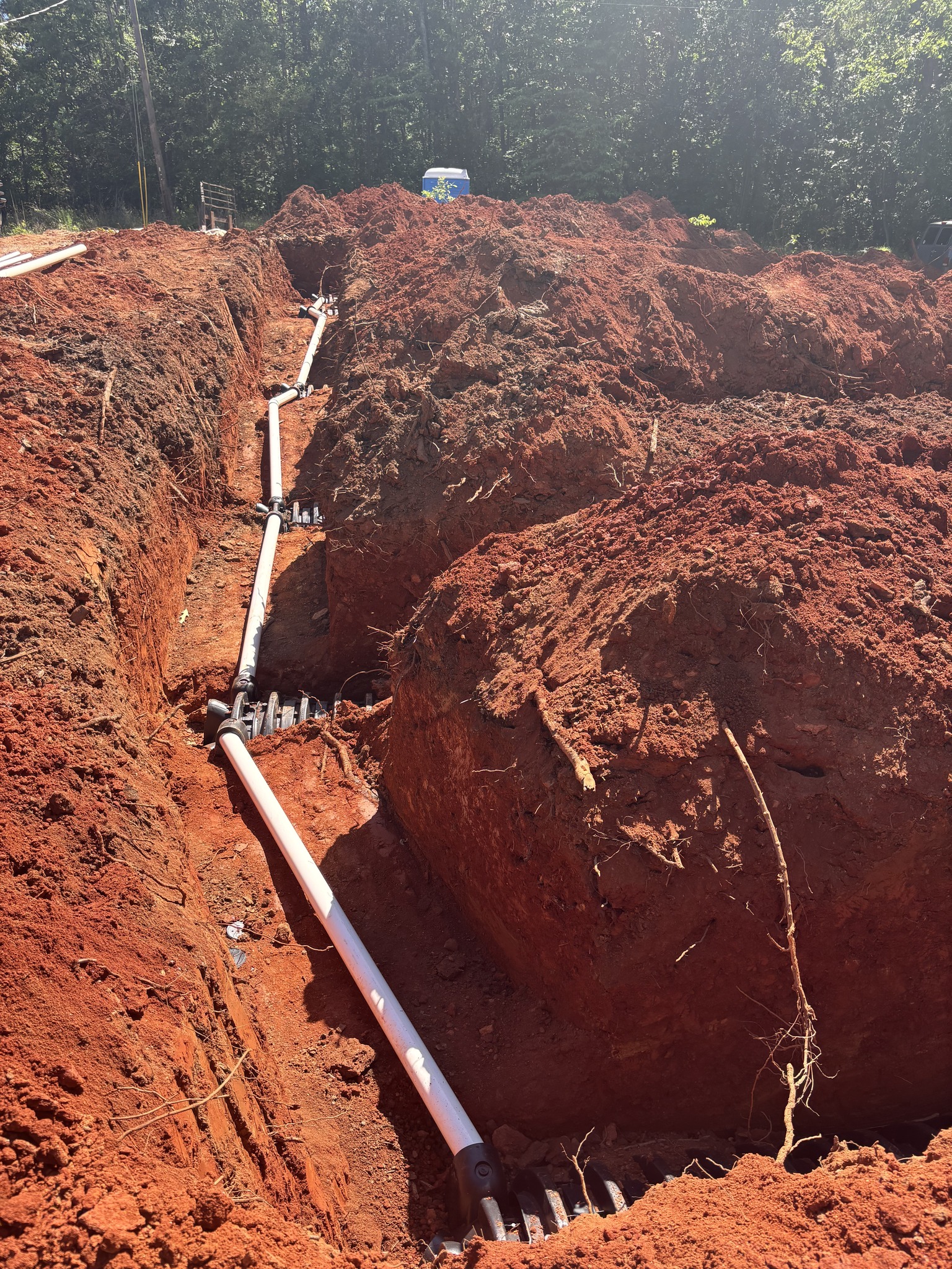 Septic system piping